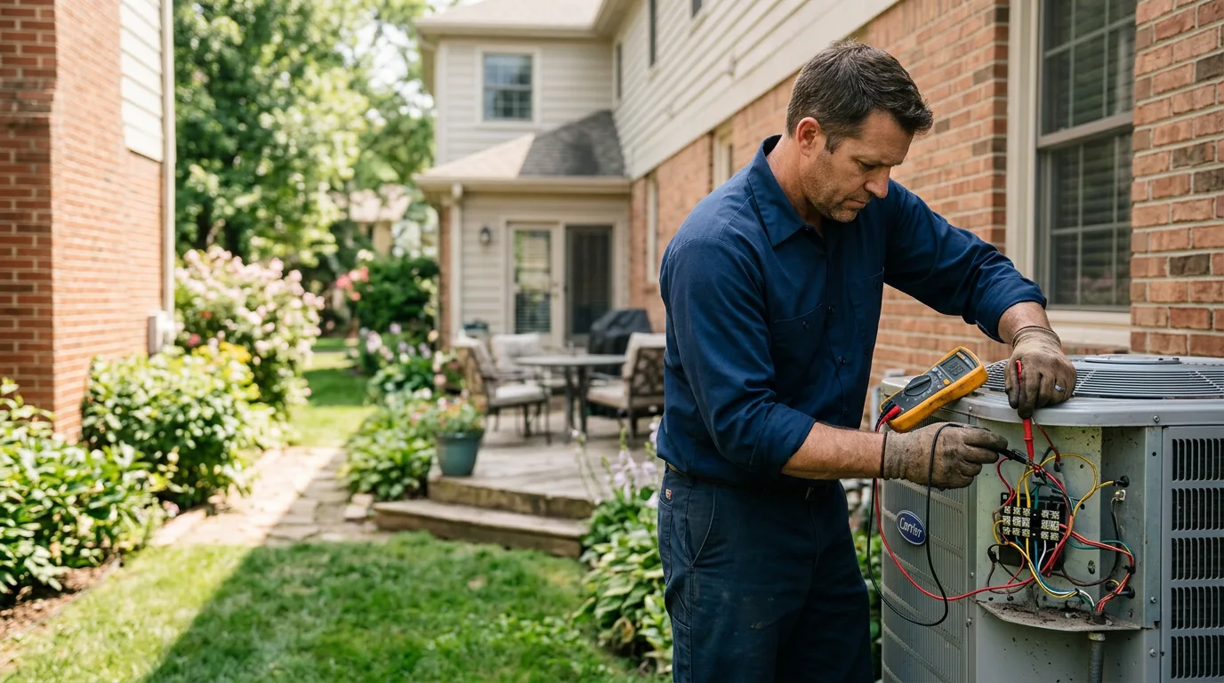 HVAC technician working near Delmont, NJ